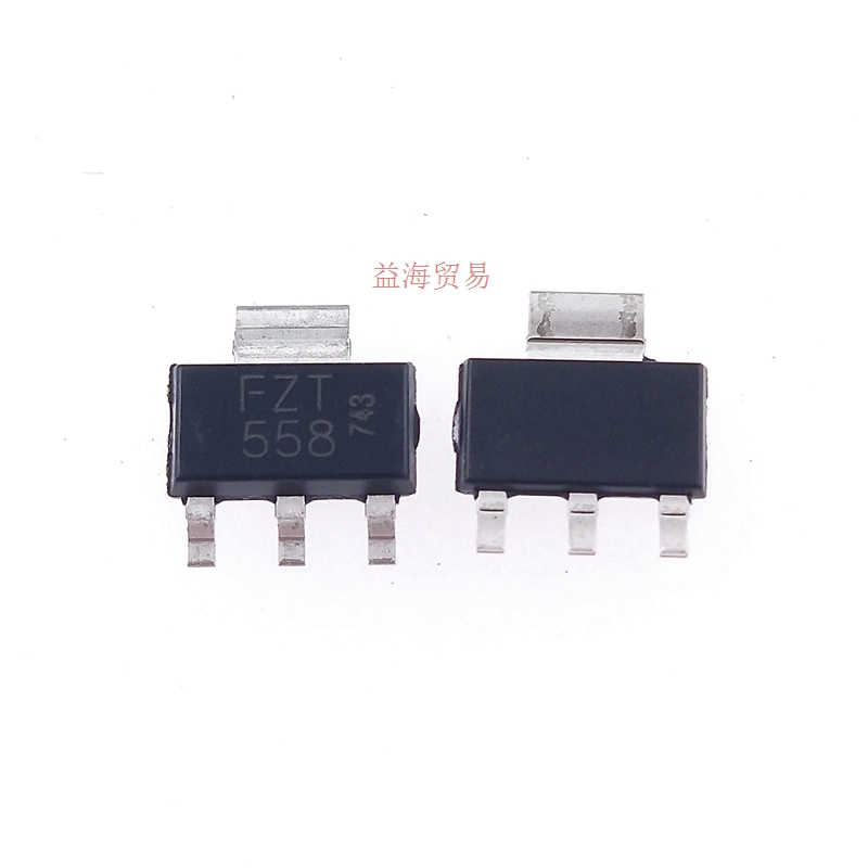 FZT558 FZT558TA 双极晶体管 400V200MA 0.2A 全新原装P管 SOT223