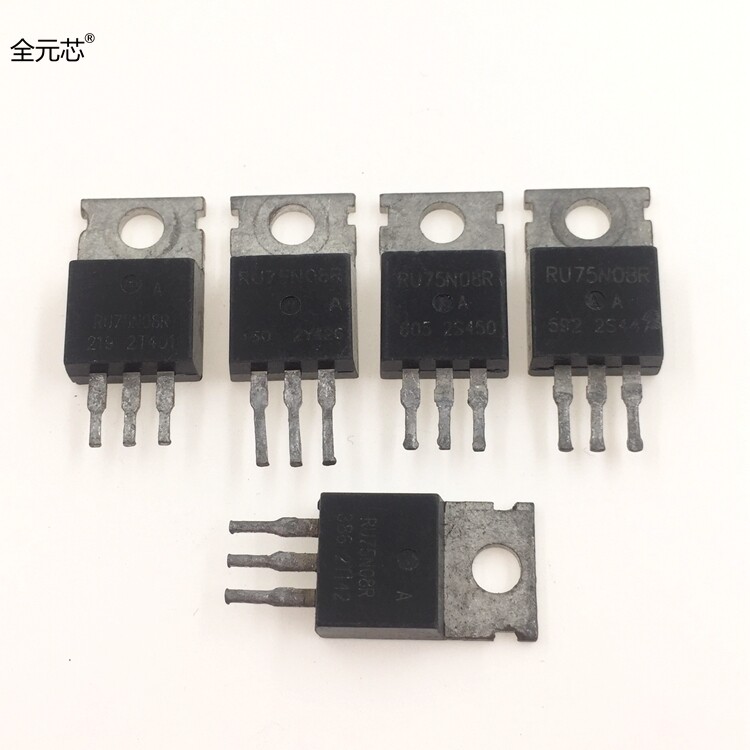 RU75N08R拆机 测试好 场效应MOS管 控制器逆变三极管 直插TO220
