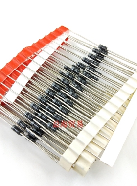 1N4005 直插二极管 IN4005 整流二极管 1A 600V 封装DO-41