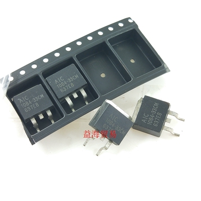 1084-33 输出电压3.3V 贴片 AIC1084-33CM 封装O-263 1084-33CM