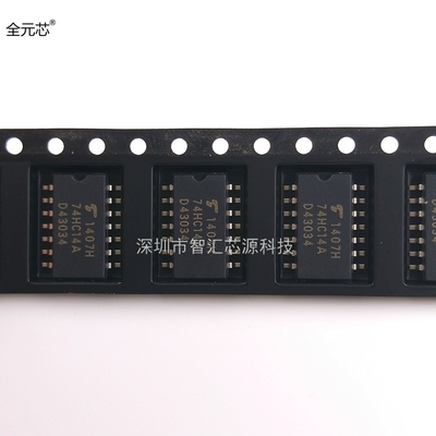 74HC14A 逻辑芯片 贴片 SOP14封装 TC74HC14AF 5.2MM中体