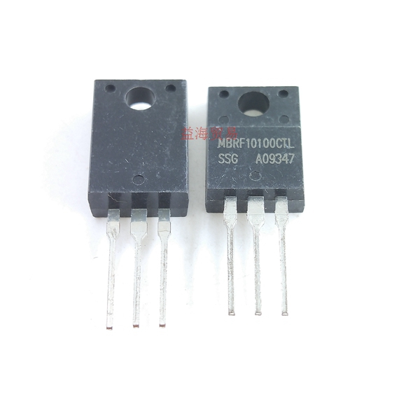 全新原装 MBRF10100CTL 直插TO-220F塑封 肖特基二极管 10A100V
