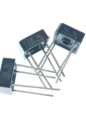 全新原装 KBPC604 桥堆直插DIP-4  6A 400V 针脚 方桥 桥式整流器