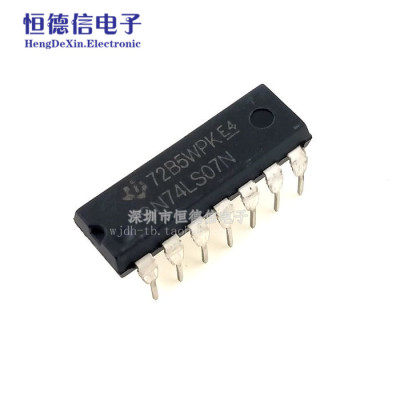 国产 直插 SN74LS07N 74LS07 DIP-14 缓冲器/线路驱动器 特价
