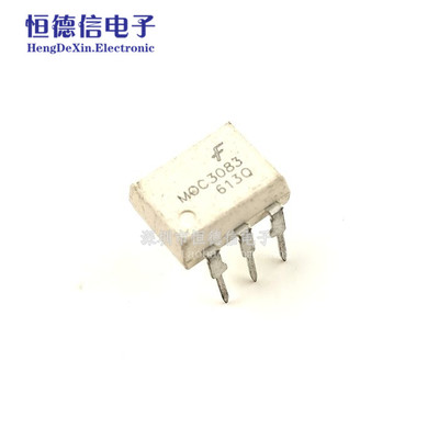 散新 MOC3083 光电耦合器 双向晶闸管驱动器 直插DIP6