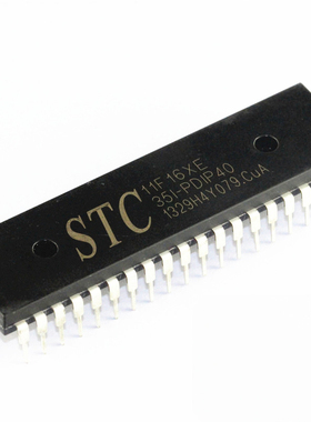 STC单片机 STC11F16XE-35I-PDIP40 STC11F16XE 全新原装