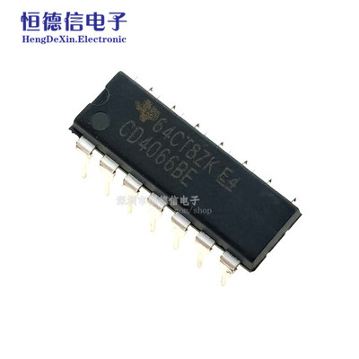 全新CD4066BE CD4066 HEF/HCF 四传输门 直插DIP-14 可直接拍