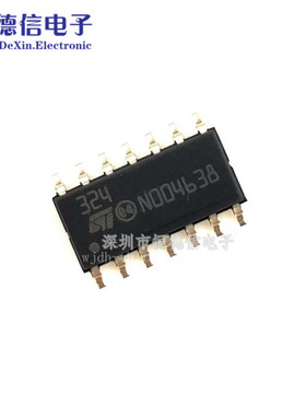 原装ST 贴片 LM324DT SOIC-14 芯片 四路运算放大器