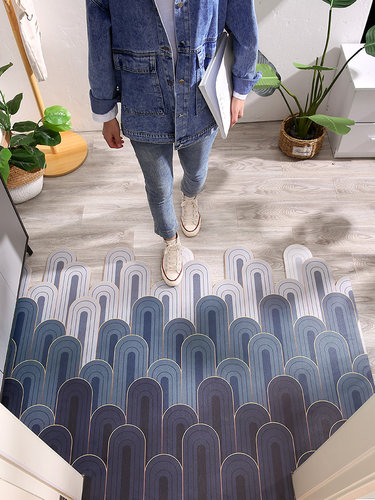 皮革入户门地垫免洗可擦pvc脚垫门垫进门家用玄关可裁剪防滑地毯