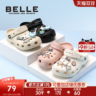 新款 2025夏季 凉鞋 儿童软底沙滩鞋 宝宝 百丽童鞋 男童拖鞋 女童洞洞鞋