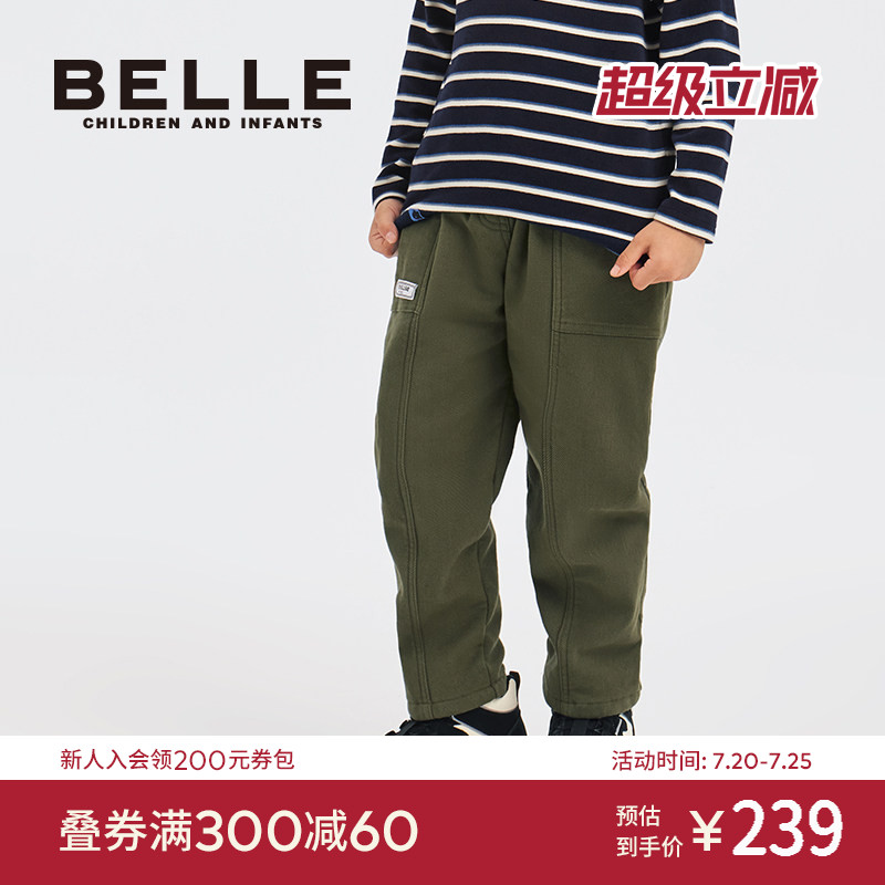 百丽童装冬季男童工装裤