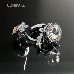 男士时尚商务休闲水晶袖扣轻奢法式衬衫袖钉cufflinks礼盒