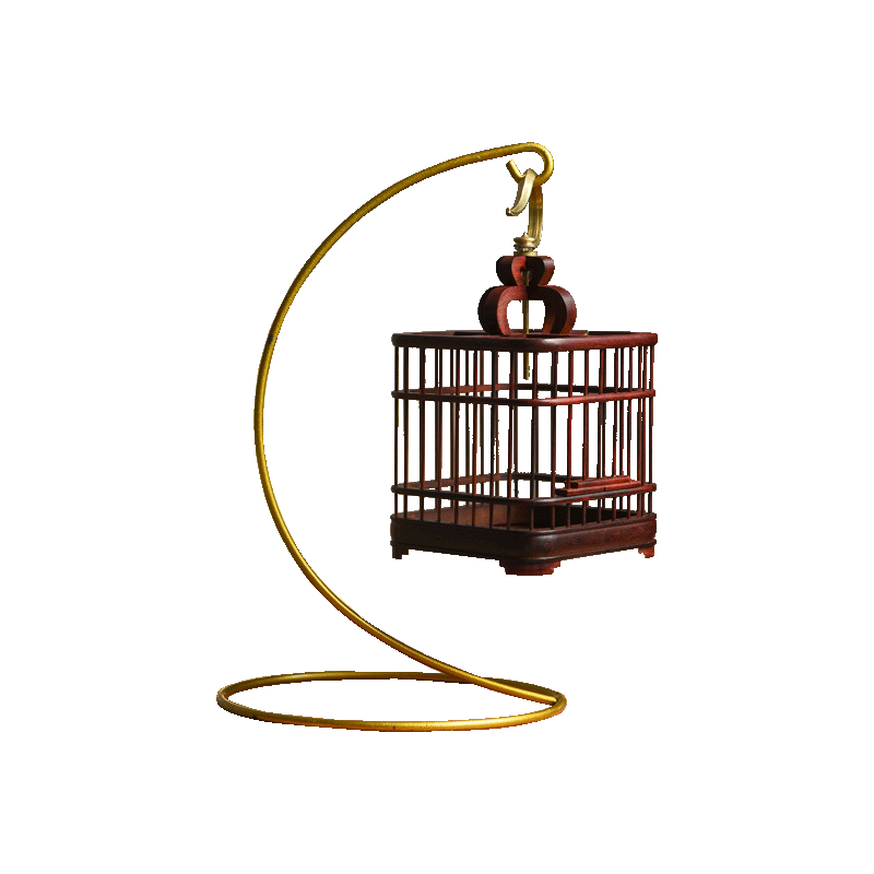 天纵小叶紫檀蝈蝈笼-含架子