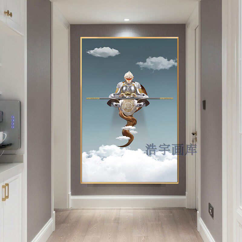 齐天大圣卧室斗战胜佛书房挂画图片