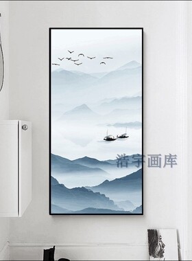 走廊过道玄关客厅抽象风装饰画