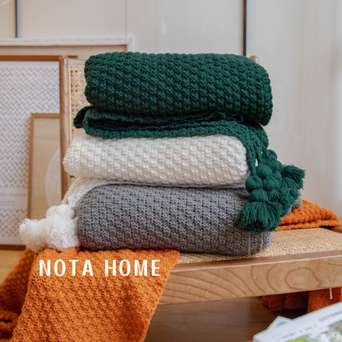 ins北欧风沙发盖毯午睡毯子