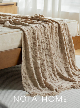 中古风沙发毯新房软装空调毯办公室午休毯拍照背景酒店床尾巾搭毯