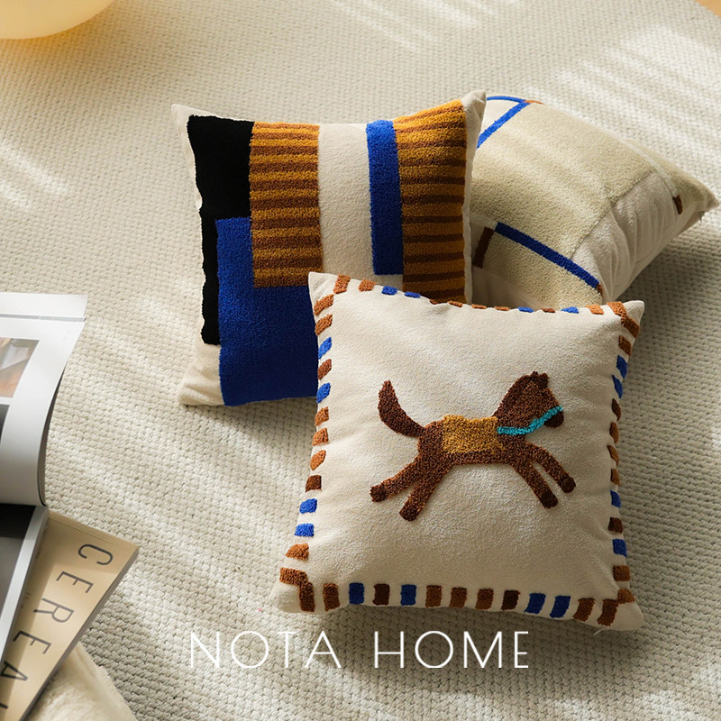 26年新年抱枕套马年小清新抱枕儿童房可爱方枕新家客厅沙发腰靠垫,居家布艺,靠垫/抱枕,淘宝优惠券,粉丝福利购,淘宝优惠卷