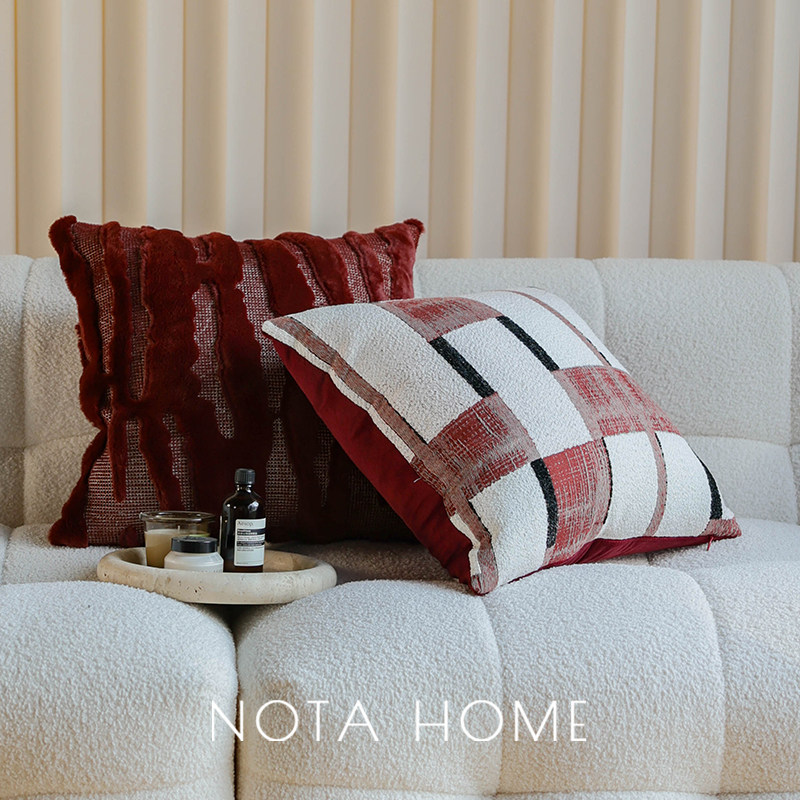 波西米亚风抱枕簇绒方枕卧室