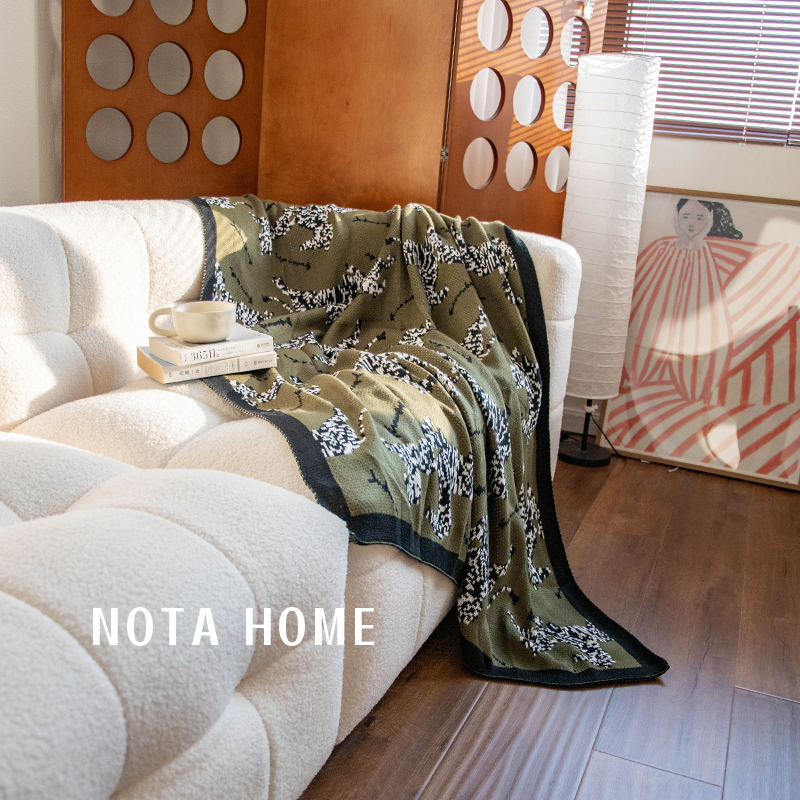 中古法式沙发毯单人披肩斗篷冬季