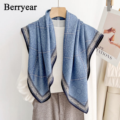 真丝羊毛围巾丝巾方巾女丝毛披肩