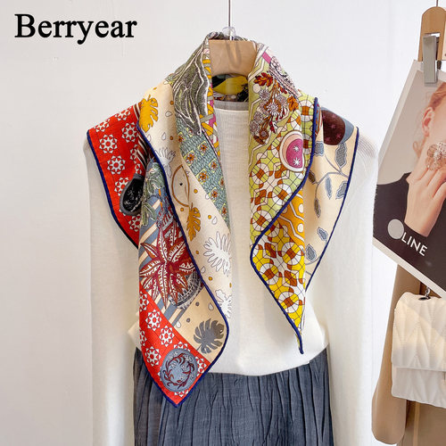 真丝丝巾羊毛小方巾女桑蚕丝围巾