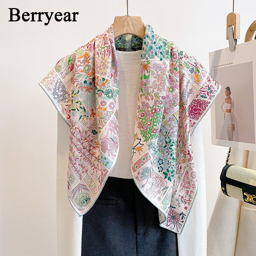 真丝羊毛围巾丝巾披肩女外搭方巾