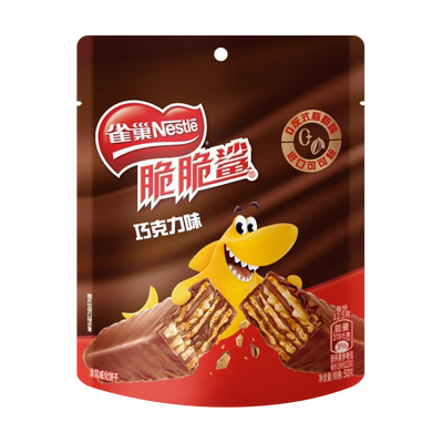 脆脆鲨巧克力味威化饼干