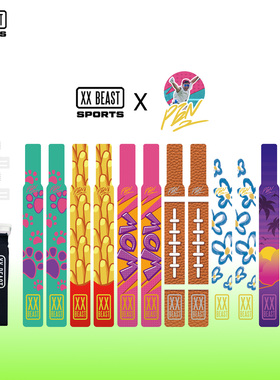 XXBEAST联名设计腰旗橄榄球新款橄榄球腰旗可拆卸飘带成人