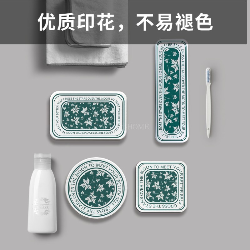 硅藻泥杯垫套装北欧硅藻土地垫浴室洗漱台桌面吸水防滑垫来图定制