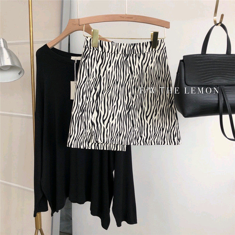 2020早春季新品氣質斑馬紋不規則高腰A字半身裙百搭顯瘦包臀短裙在類目 女裝/女士精品, 半身裙中 - 來自Buy2taobao.com提供專業的淘寶代購服務
