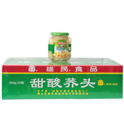 雄民甜酸荞头380g整箱20瓶甜酸口味荞头下饭菜餐前小吃鱼生小菜