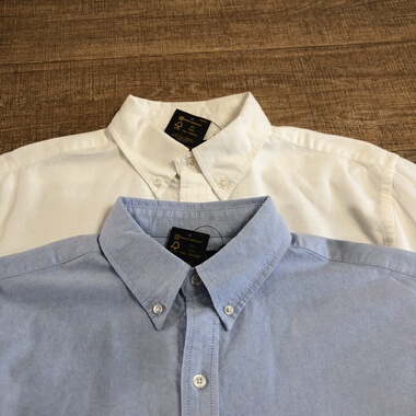 杂款 复古风格 男士纯棉牛津纺刺绣休闲长袖口袋刺绣衬衫 2色可选