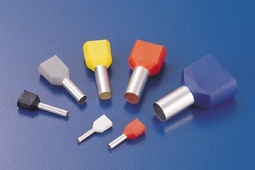 台湾凯士士KSS双线套欧式端子针形 EW2.5-13BE 100只 蓝色