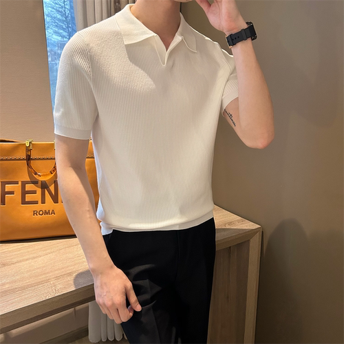 NR先生夏季短袖肌理纹男polo衫
