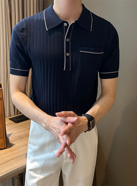 NR先生夏季短袖刺绣男polo衫