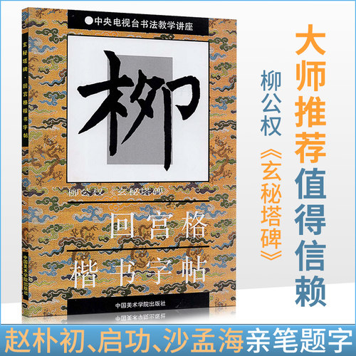 商城正版 柳公权玄秘塔碑 回宫格楷书字帖 中央电视台书法教学讲座 杨为国 吴涤生 中国美术学院出版社 正版