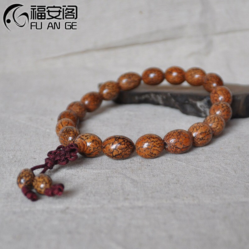 福安阁 DIY蜜瓜菩提子大理菩提子扁圆珠隔珠配珠佛珠手提珠/串
