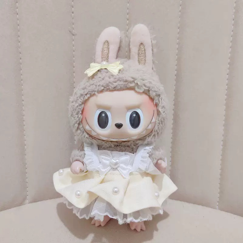 （不含娃）Labubu拉布布娃衣甜心裙套装