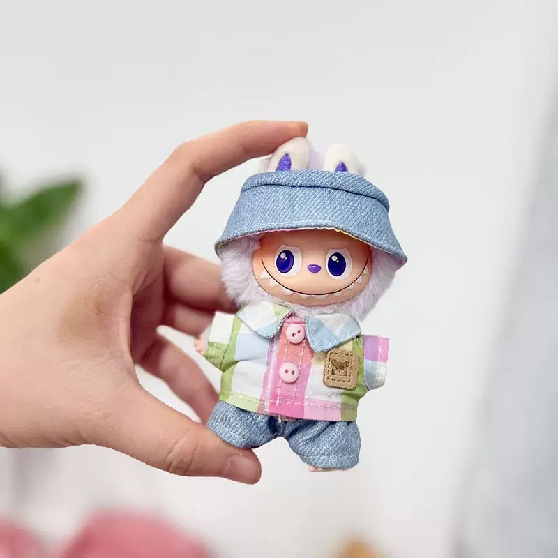 (不含娃)Labubu拉布布娃衣四代糖格物语套装