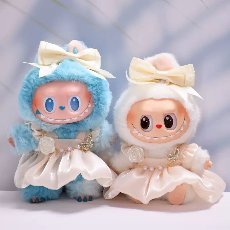 （不含娃）Labubu拉布布娃衣仙气纱裙套装