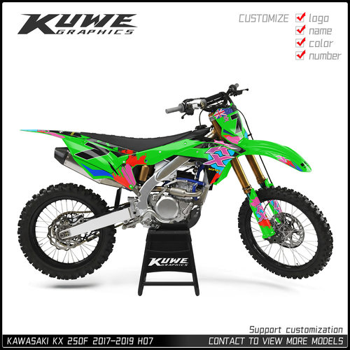 适用于川崎17-20KXF250450贴画