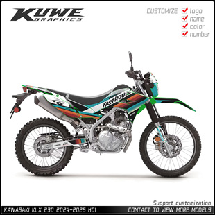 适用于KAWASAKI KLX 230 2024-2025 贴纸版画贴花贴纸贴画sticker