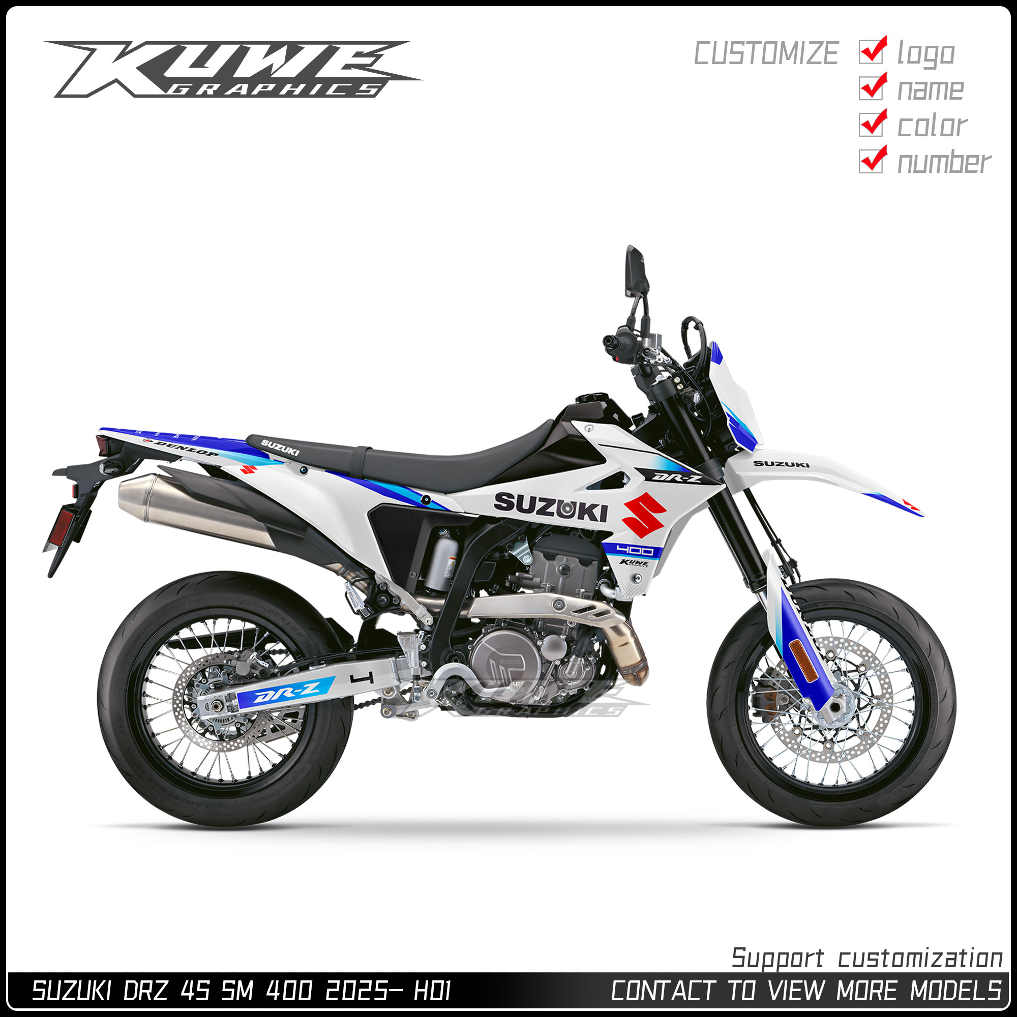 适用于铃木DRZ4S400SM2025贴画