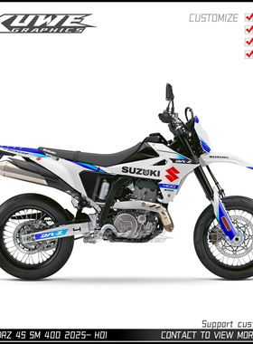 适用于铃木 SUZUKI DRZ 4S 400 SM 2025贴画贴纸版画贴花定制车贴