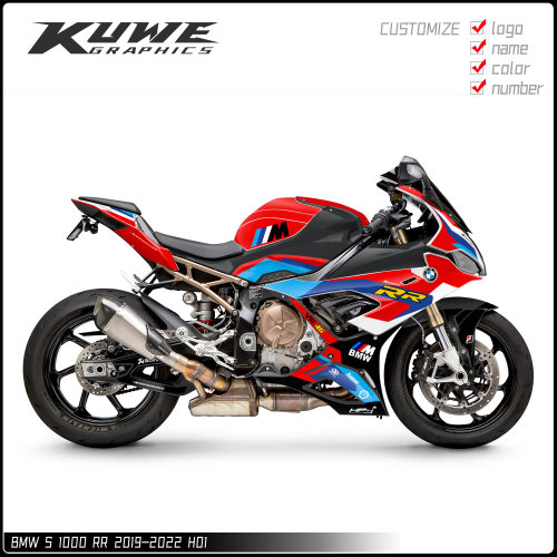 适用于19-22宝马S1000RR贴画贴纸