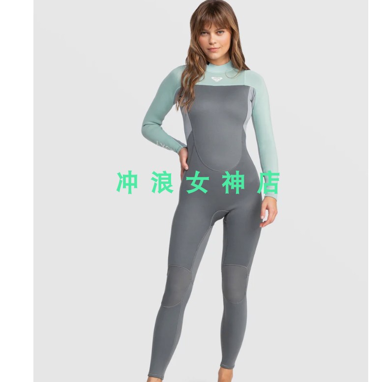 3色Roxy3mm4mm冲浪潜水服全身防寒服湿衣女Prologue Surf Wetsuit