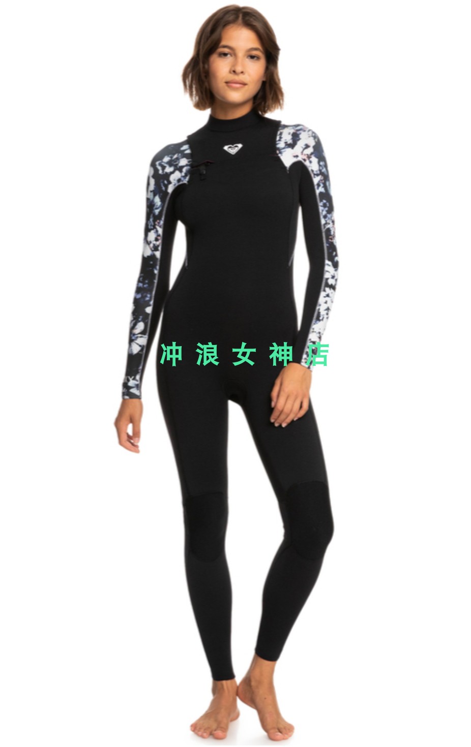 24款Roxy3mm4mm冲浪全身防寒服湿衣潜水服女Surf Wetsuit  Elite