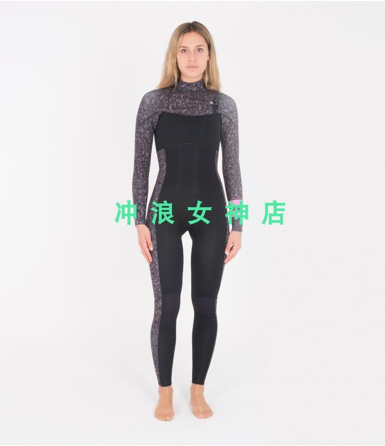 现货Hurley3/2mm4/3mm全身冲浪防寒服湿衣潜水服女Advantage Plus