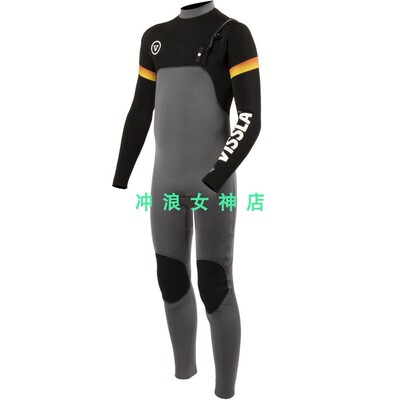 Vissla儿童男孩 4/3mm冲浪防寒服湿衣潜水服男孩冬季surf wetsuit